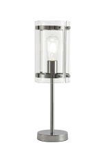 Valencia Table Lamp, 1 Light E27, Polished Chrome