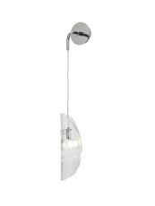 Wardley Wall Light, 1 x G9, Polished Chrome/Clear Glass