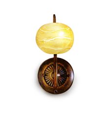 (0038 006) Wave Wall Lamp 1 Light G9, Rustic Gold